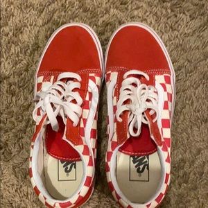 red checkered vans
